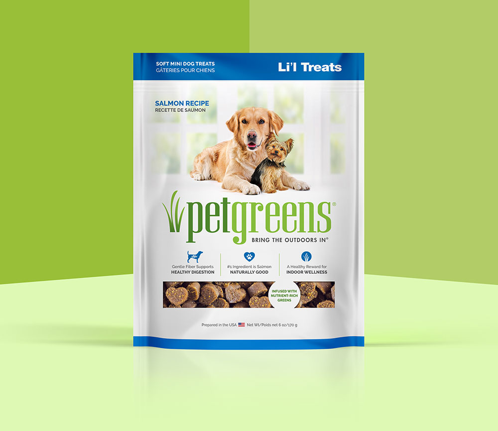 Pet Greens salmon flavor dog treats